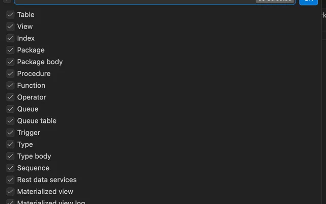 Offline Oracle object DDL files open in VS Code with generated scripts ready for version control.