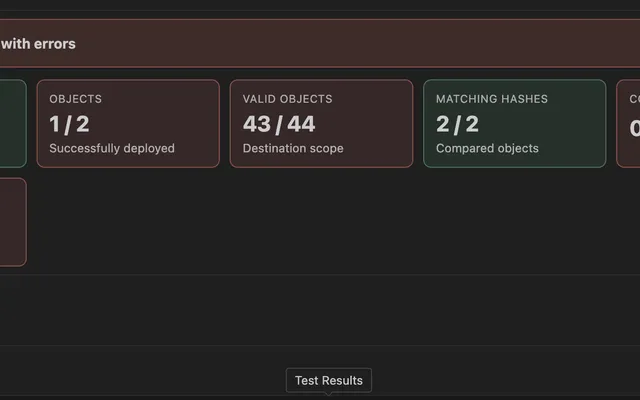 Deployment execution screen showing progress cards and detailed Oracle deployment output.