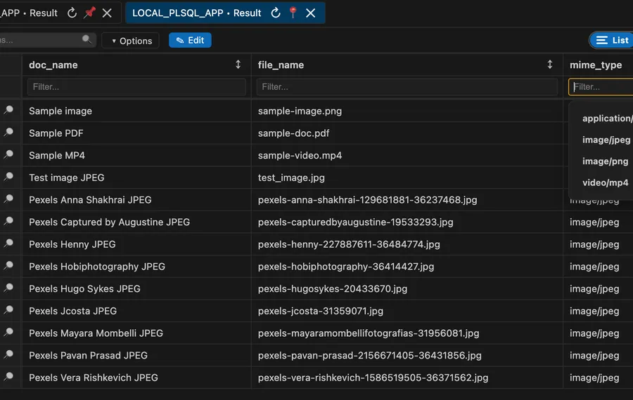 Unit test results panel in VS Code