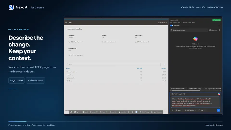 See Nexo AI in Oracle APEX