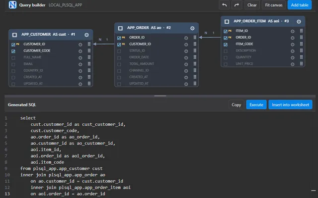 Query Builder: Build Oracle SQL Visually screenshot